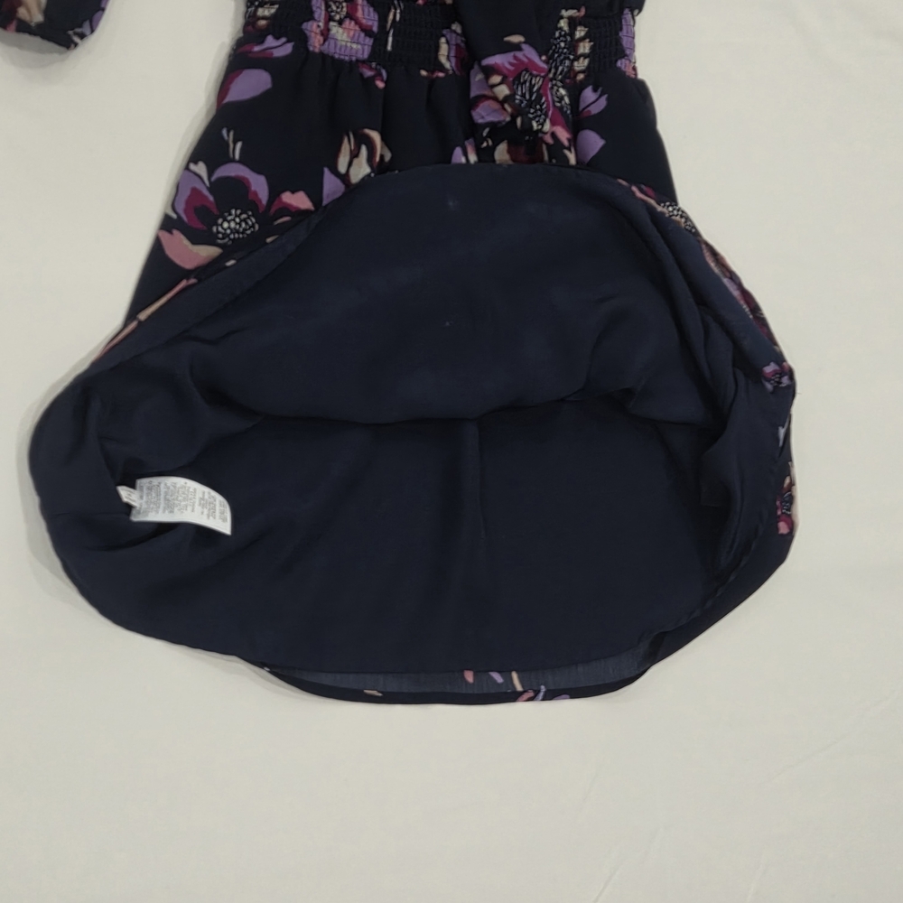 J.Crew Factory Floral Smocked-Waist Dress Size XS - Picture 9 of 10